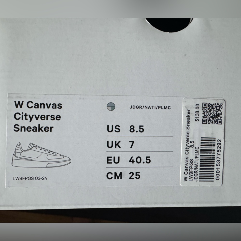 Women’s Lululemon Cityverse Jade Grey Green Natural Ivory Palm Court Sneakers8.5 - Picture 12 of 12